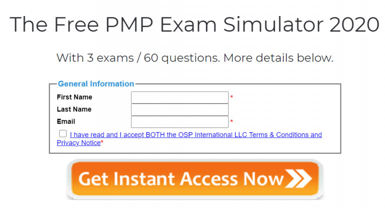 free pmp exam simulator 2022
